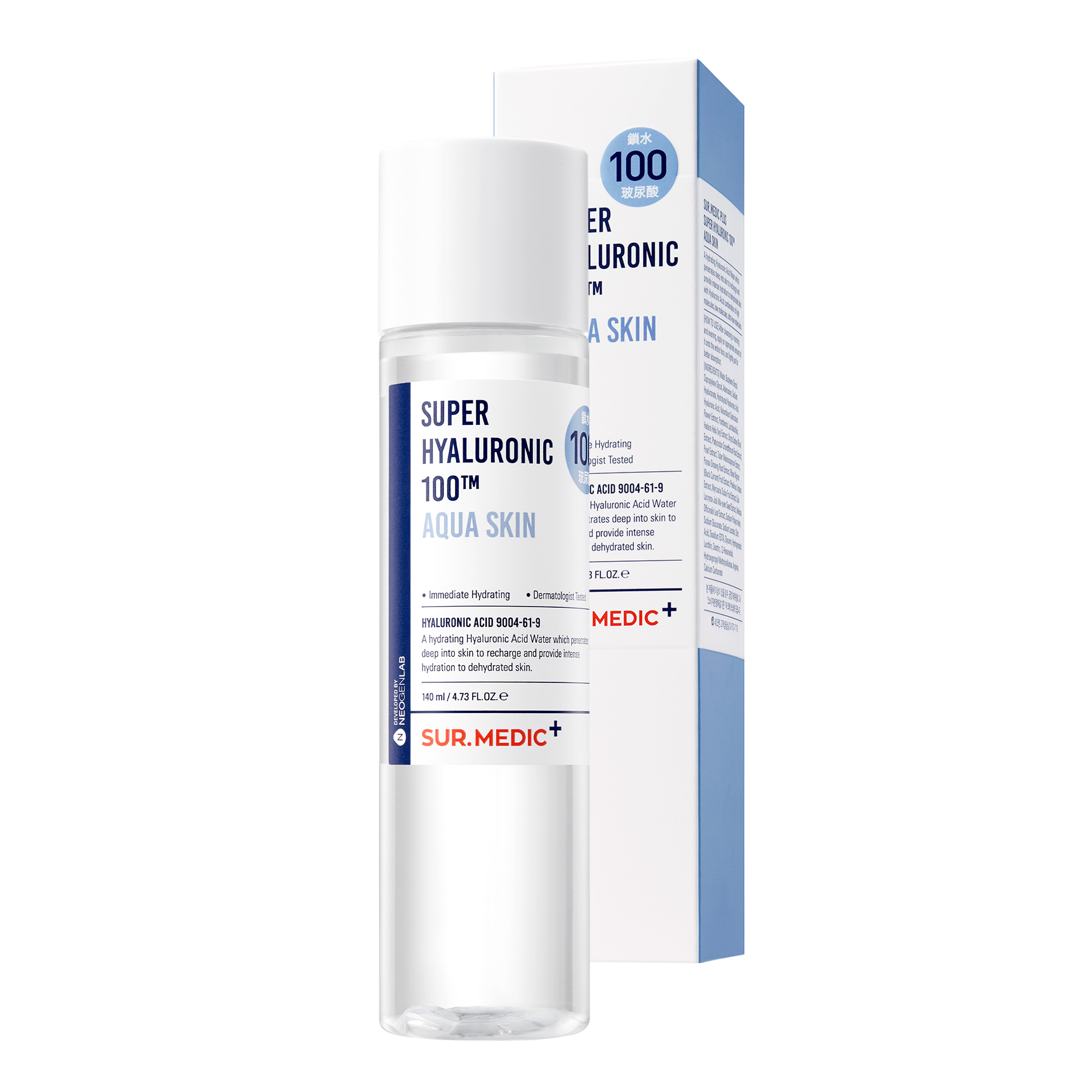 SUR.MEDIC+ SUPER HYALURONIC 100TM AQUA SKIN 4.73 oz / 140ml