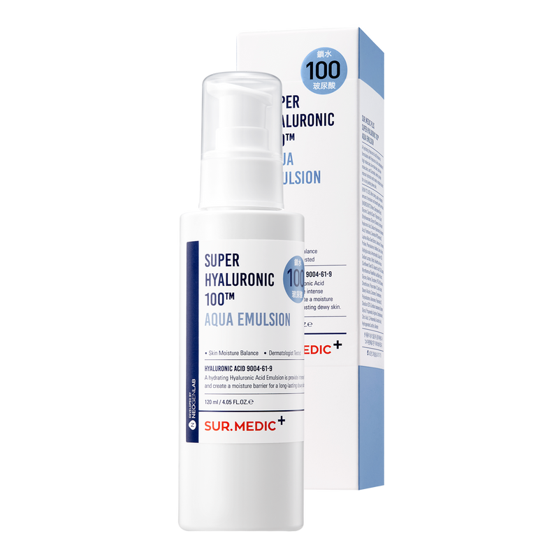 SUR.MEDIC+ SUPER HYALURONIC 100TM AQUA EMULSION 4.05 oz / 120ml