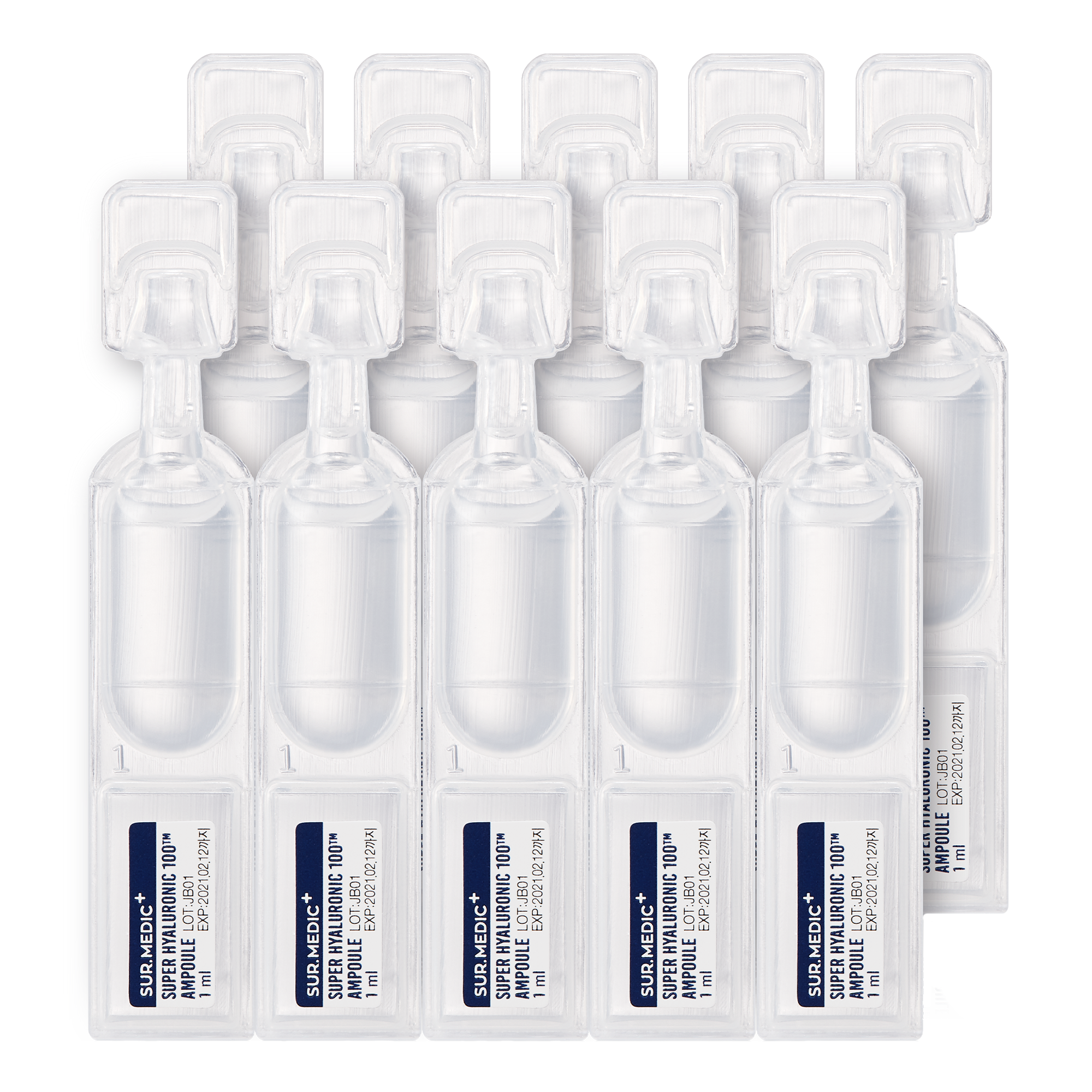 SUR.MEDIC+ SUPER HYALURONIC 100TM AQUA AMPOULE 0.28 oz / 10ml