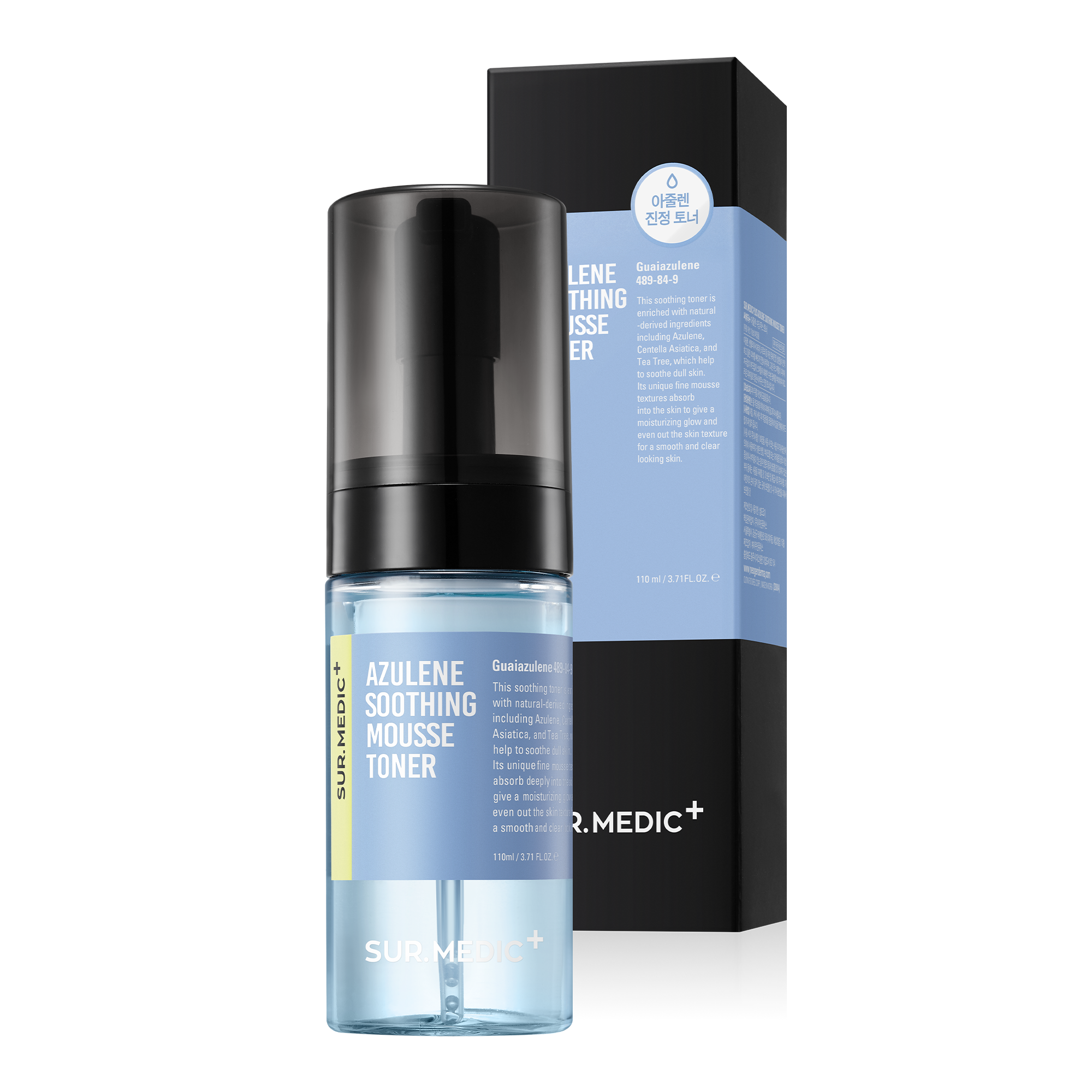 SUR.MEDIC+ AZULENE SOOTHING MOUSSE TONER 3.71 oz / 110ml